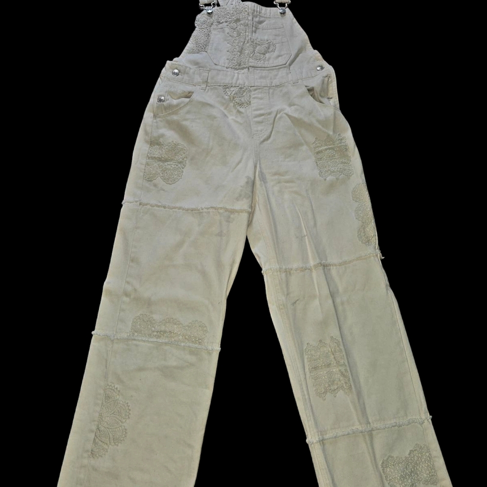 Women's White Overalls